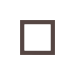 Square Plate 71 (Form/Flank/NF) (80x80) 1 window (60x60) Fenix NTM Cocoa Orinoco