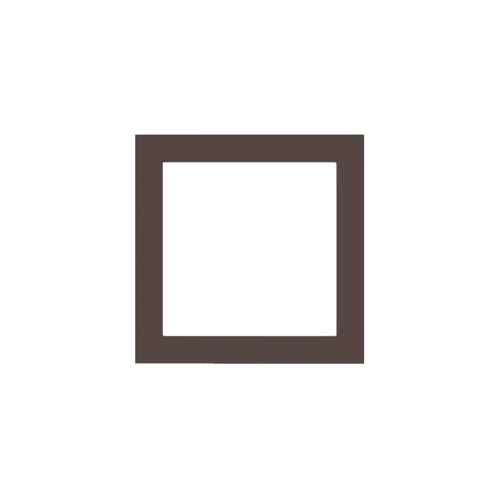 Ekinex накладка Form/Flank/NF 80x80 mm Cocoa Orinoco Fenix NTM EK-PQS-FCC
