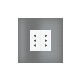 Ekinex накладка 20venti 98x98 mm титан металл EK-SQP-GBS