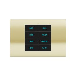 Ekinex накладка 20venti 87x128 mm Champagne металл EK-DRG-CHA