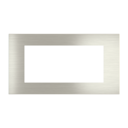 Rectangular magnetic plate (112x52 mm window) Proxima series Metal Steel Brushed