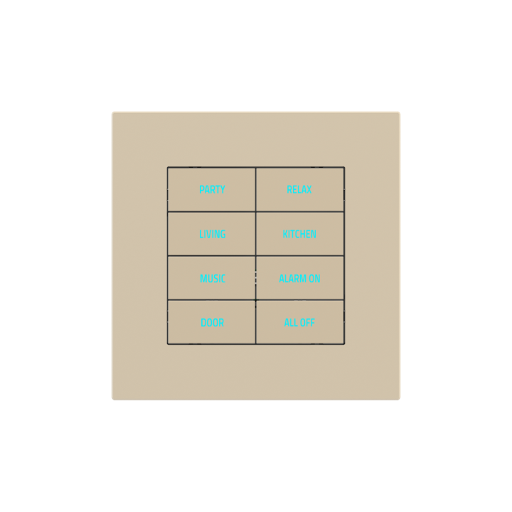 Square Plate Surface (71/20Venti) (98x98) 1 window (60x60) Fenix NTM Beige Luxor
