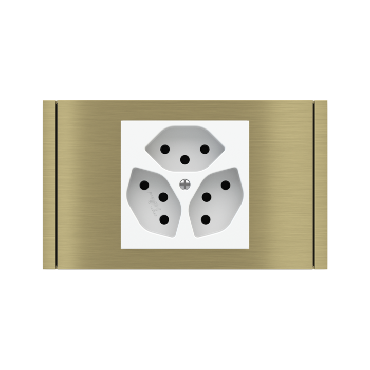 Ekinex plāksne Form/Flank/NF 80x121 mm misiņš metāls EK-PRS-GBB