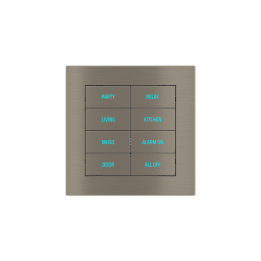 Square Plate Deep (FF/71/20Venti) (87x87) 1 window (60x60) Metal Nickel