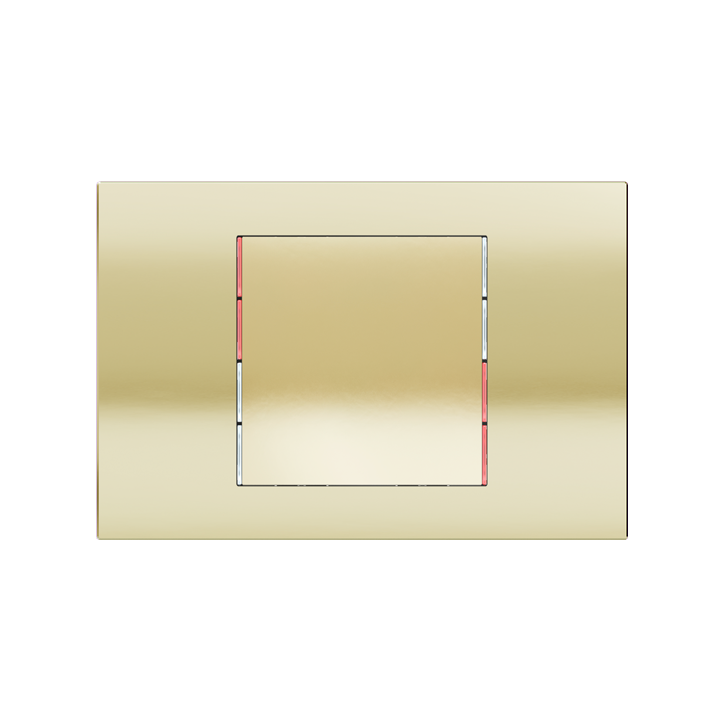 Ekinex plāksne 71 60x60 mm Champagne metāls EK-T1Q-CHA