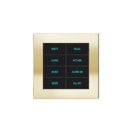 Square Plate Deep (FF/71/20Venti) (87x87) 1 window (60x60) Metal HT Champagne