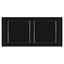 Ekinex накладка 71 30x60 mm черный пластик EK-T2R-GAE
