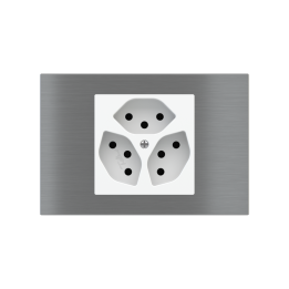 Rectangular Plate Deep (FF/71/20Venti) (87x128) 1 window (60x60) Metal Titanium