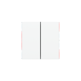 Ekinex plāksne Form/Flank/NF 40x80 mm Pure white plastmasa EK-TRV-GAR-