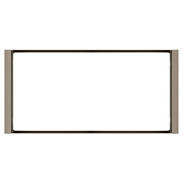 Rectangular Frame FF Flank (80x165) 2 Windows Metal Nickel
