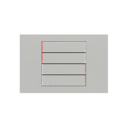 Ekinex plāksne 71 60x15 mm sudrabs plastmasa EK-T4R-GAG