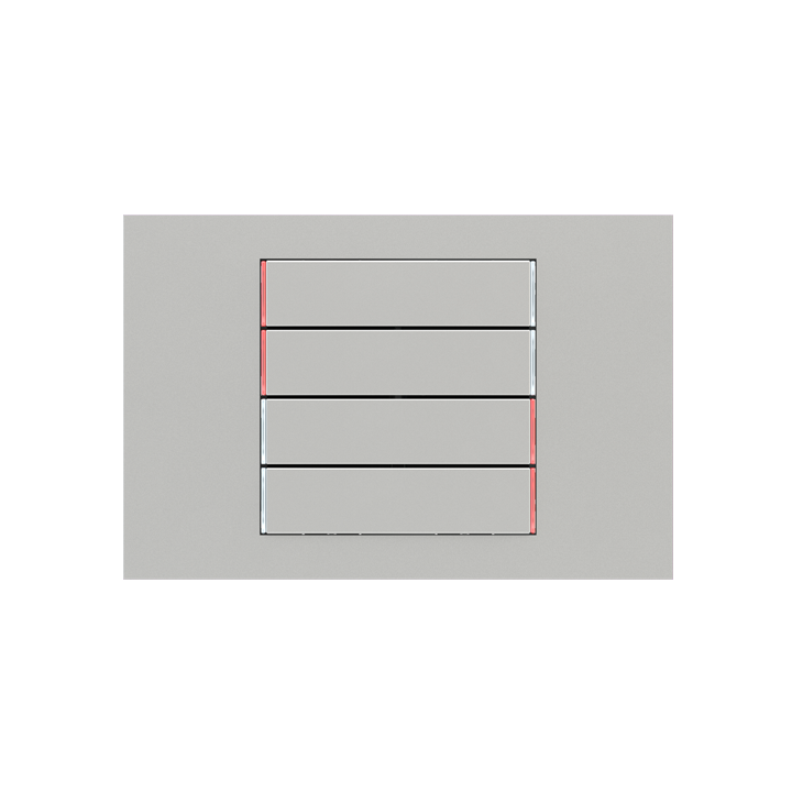 Ekinex накладка 71 60x15 mm серебро пластик EK-T4R-GAG