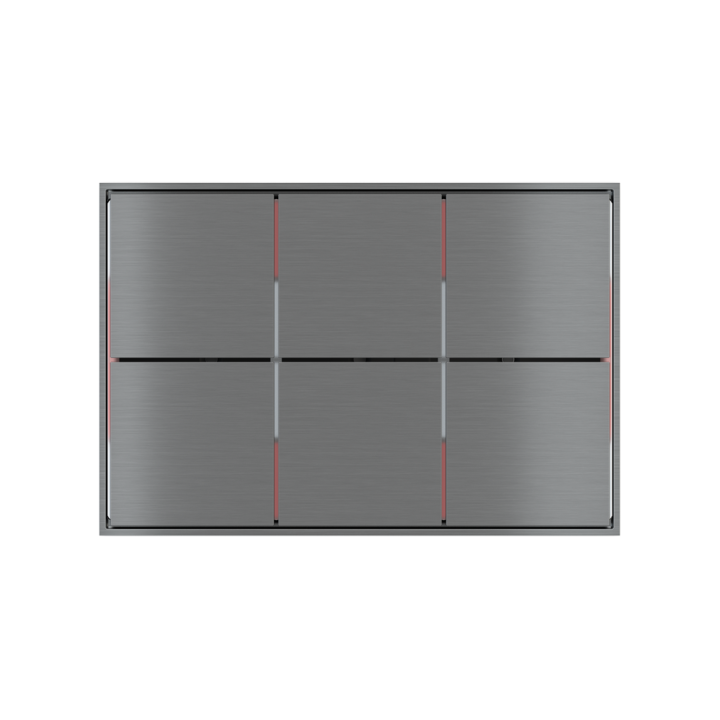 Ekinex plāksne FF 86x86 mm titāns metāls EK-FOQ-GBS