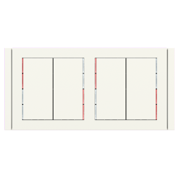 Ekinex накладка 71 30x60 mm белый пластик EK-T2R-GAA