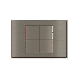 kit 4 rockers 71 serie Square (30X30) Metal Nickel