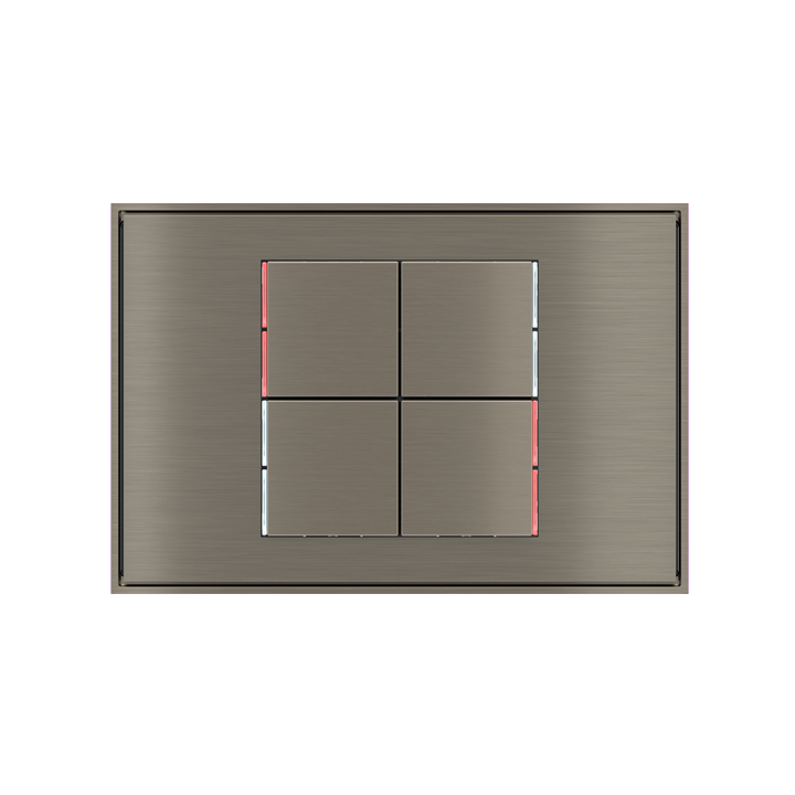 Ekinex plāksne 71 30x30 mm niķelis metāls EK-T4Q-GBR