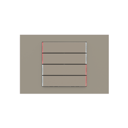 kit 4 rockers 71 serie horizontal rectangular (60X15) Fenix NTM Beaver Ottawa