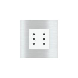 Square Plate Deep (FF/71/20Venti) (87x87) 1 window (45x45) Metal Alluminium