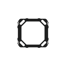 Package 1 pcs. black adapter for NF plates/distribution sockets CH