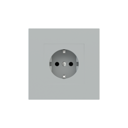Square Plate Surface (71/20Venti) (98x98) 1 window (55x55) Fenix NTM Grey Ephesus