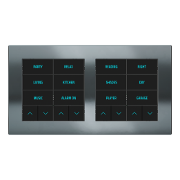 Ekinex plāksne 20venti 87x158 mm melns metāls EK-D2S-CBM