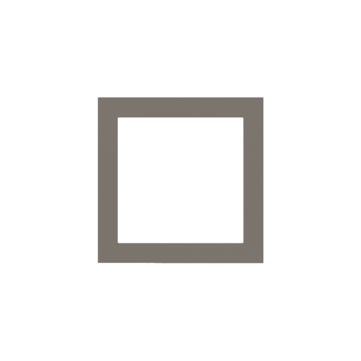 Ekinex накладка Form/Flank/NF 80x80 mm серый Fenix NTM EK-PQS-FGL