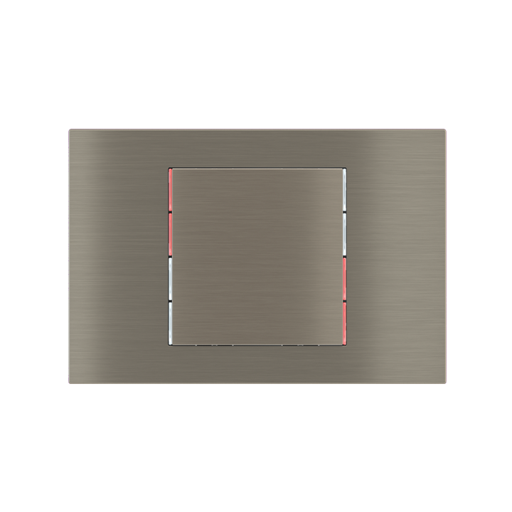 Ekinex plāksne 71 60x60 mm niķelis metāls EK-T1Q-GBR