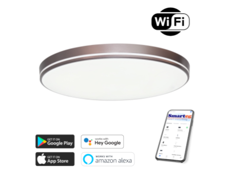 Viedā lampa 40cm 20W kafija Wi-Fi