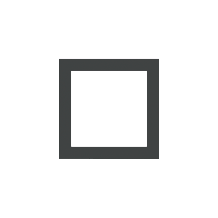 Ekinex накладка Form/Flank/NF 80x80 mm серый Fenix NTM EK-PQS-FGB