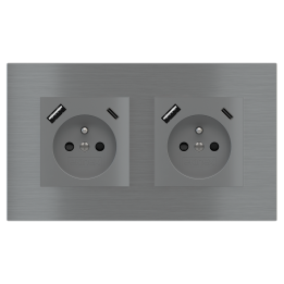Ekinex plāksne 20venti 98x168 mm titāns metāls EK-S2P-GBS