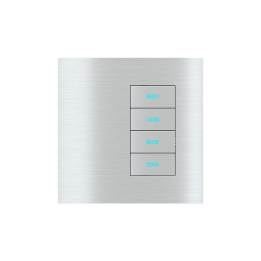 Square Plate Surface (20Venti) (98x98) 1 window (30x60) Metal Alluminium