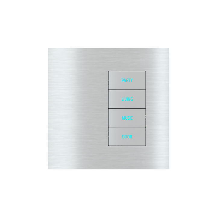 Square Plate Surface (20Venti) (98x98) 1 window (30x60) Metal Alluminium