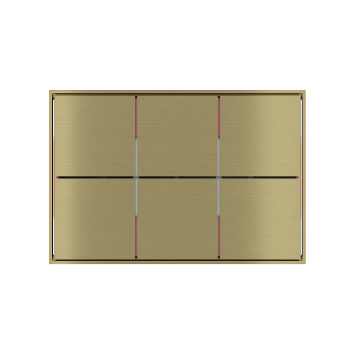 Ekinex plāksne FF 86x86 mm misiņš metāls EK-FOQ-GBB