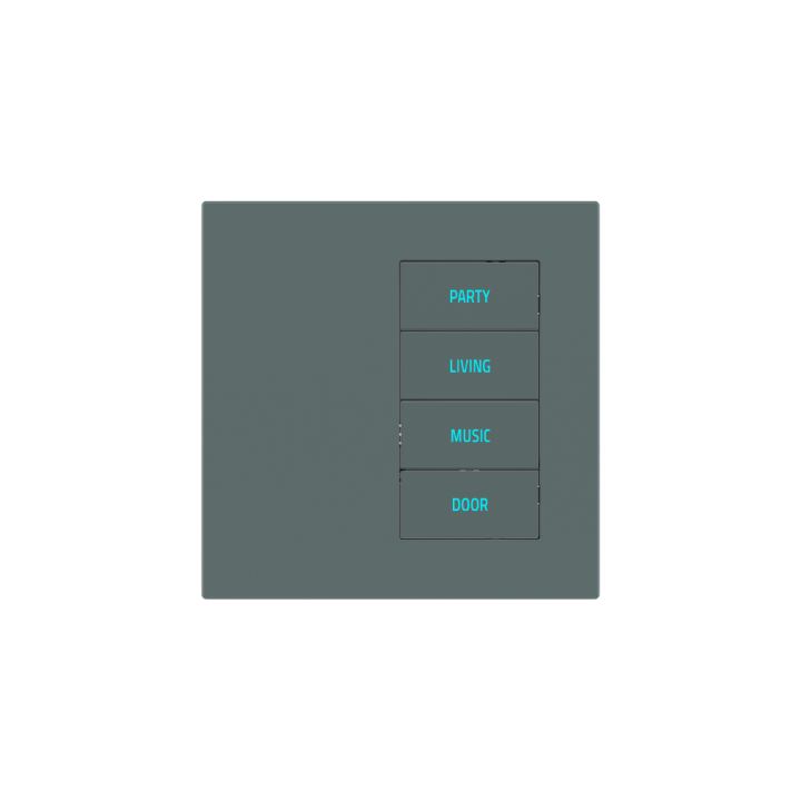 Square Plate Deep (20Venti) (87x87) 1 window (30x60) Fenix NTM Green Commodore