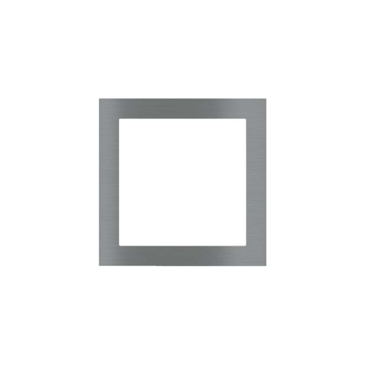 Square Plate 71 (Form/Flank/NF) (80x80) 1 window (60x60) Metal Titanium