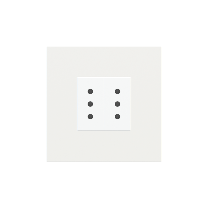 Ekinex накладка 20venti 98x98 mm White Malè Fenix NTM EK-SQP-FBM