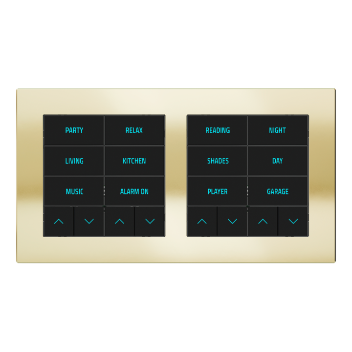 Ekinex plāksne 20venti 87x158 mm Champagne metāls EK-D2S-CHA
