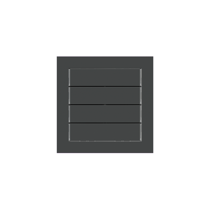 kit 1 rocker 71 serie horizontal rectangular (60X15) with symbols Fenix NTM Grey Bromine