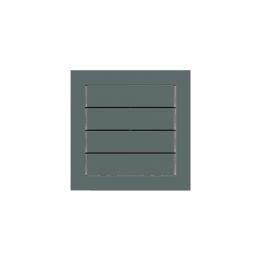 kit 1 rocker 71 serie horizontal rectangular (60X15) with symbols Fenix NTM Green Commodore