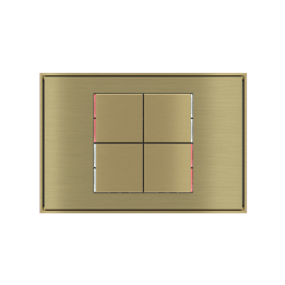 Ekinex накладка 71 30x30 mm латунь металл EK-T4Q-GBB