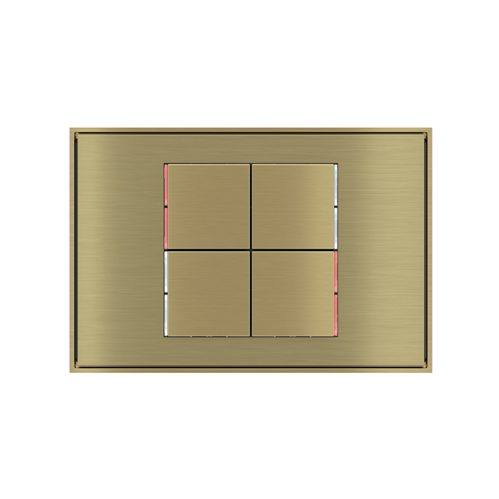 Ekinex plāksne 71 30x30 mm misiņš metāls EK-T4Q-GBB