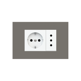 Rectangular Plate 71 (Form/Flank/NF) (80x121) 1 window (45x68) Fenix NTM Grey London