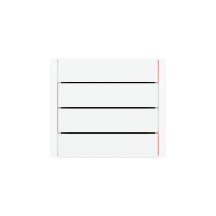 Ekinex накладка Form/Flank/NF 80x20 mm Pure white пластик EK-TRO-GAR