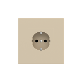Square Plate Surface (71/20Venti) (98x98) 1 window (55x55) Fenix NTM Beige Luxor