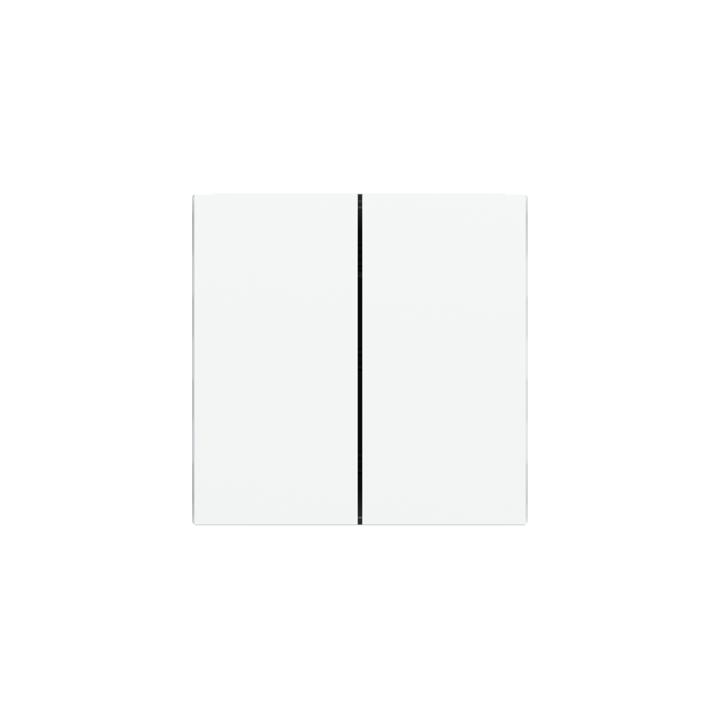 kit 2 rockers FF (Form/Flank/NF) vertical rectangular (40x80) White Plastic