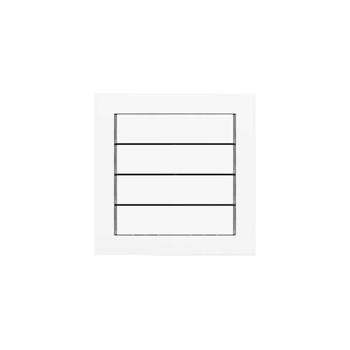 Ekinex накладка 71 60x15 mm Pure white пластик EK-T4R-GAR-