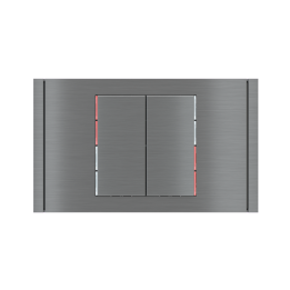 kit 2 rockers 71 serie vertical rectangular (30X60) Metal Titanium