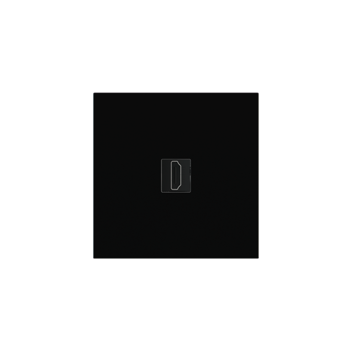 Square magnetic plate for keystone system Proxima series Metal Insense Black
