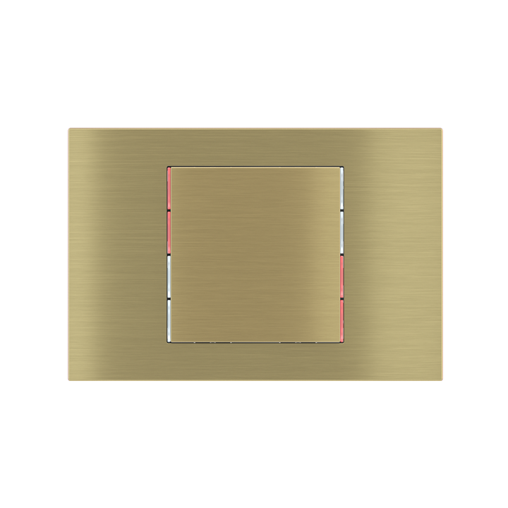kit 1 rocker 71 serie Square (60X60) Metal Brass