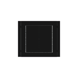 Ekinex выключатель 71 30x60 mm черный пластик EK-T2R-GAE-